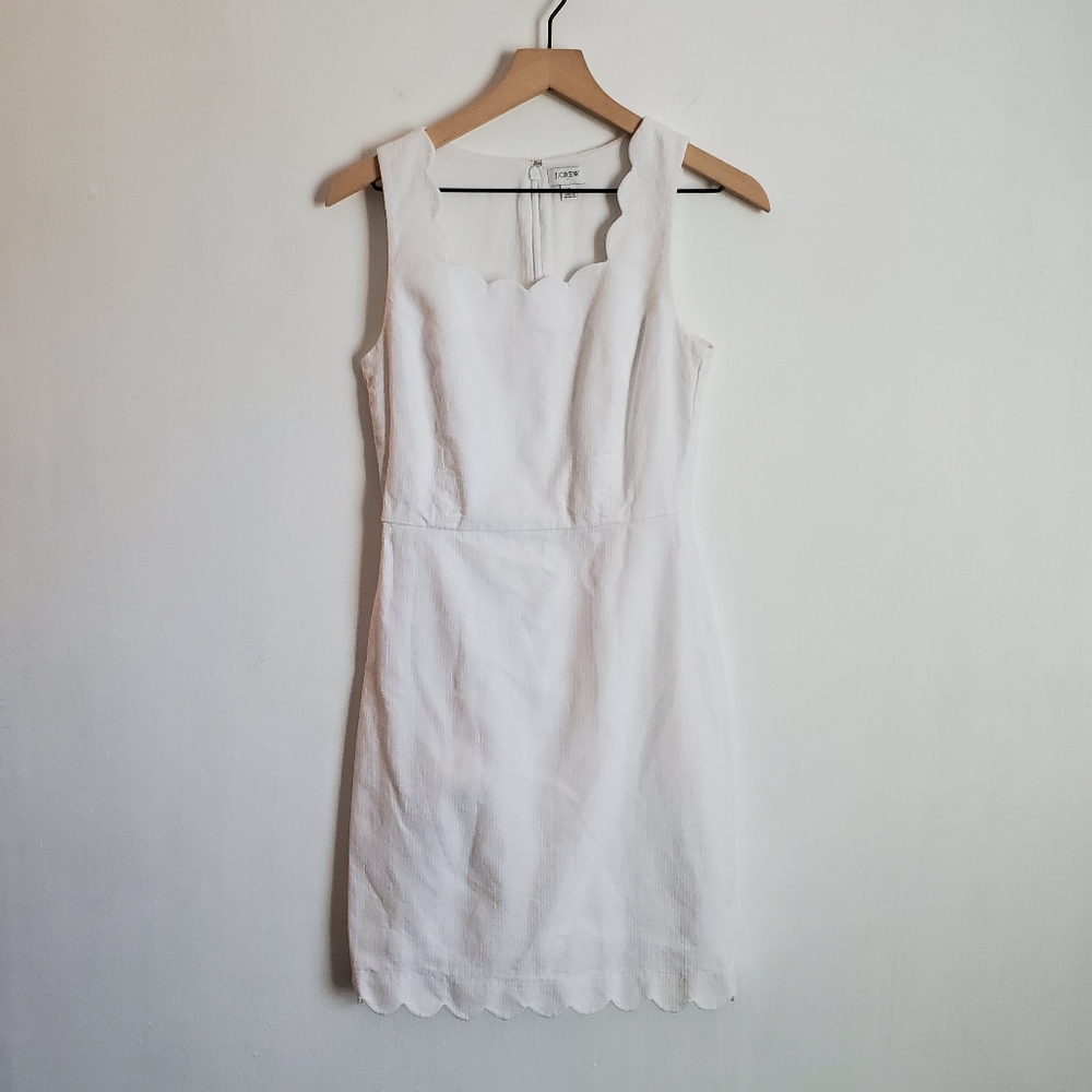 J. Crew scallop dress 0